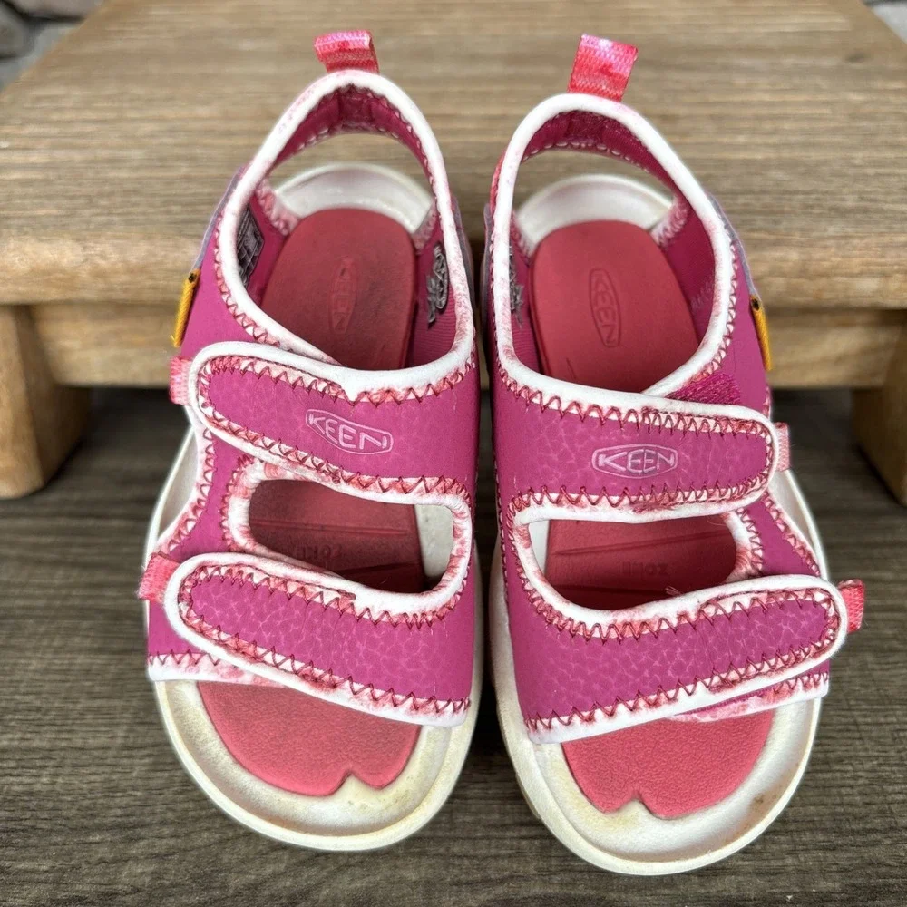 Keen Knotch Creek Toddler US 6 Open Toe Pink/White Water Sports/Hiking Sandals